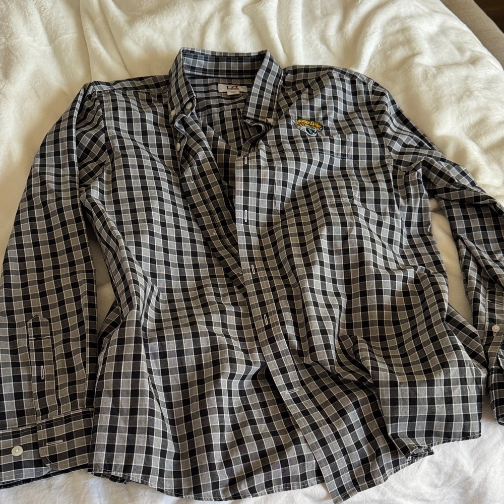 Jaguars buttondown cutter and buck